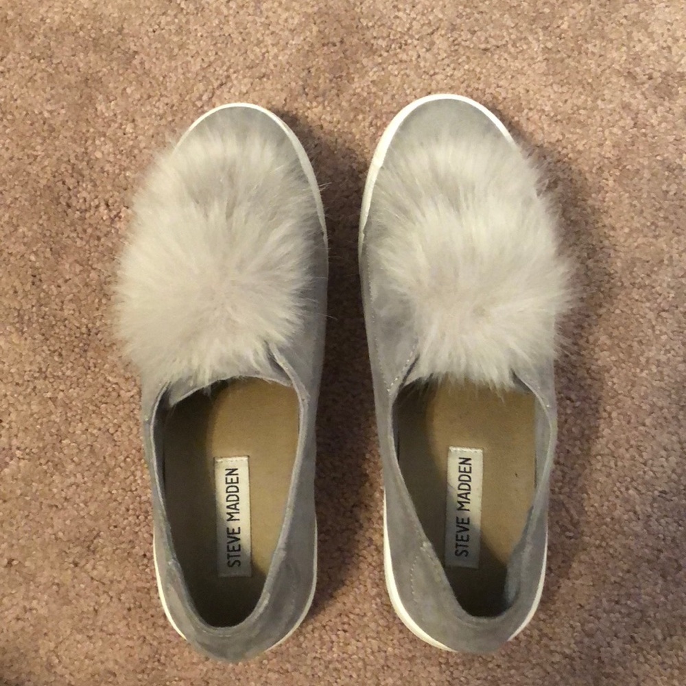 Steve Madden Pom Pom Sneakers